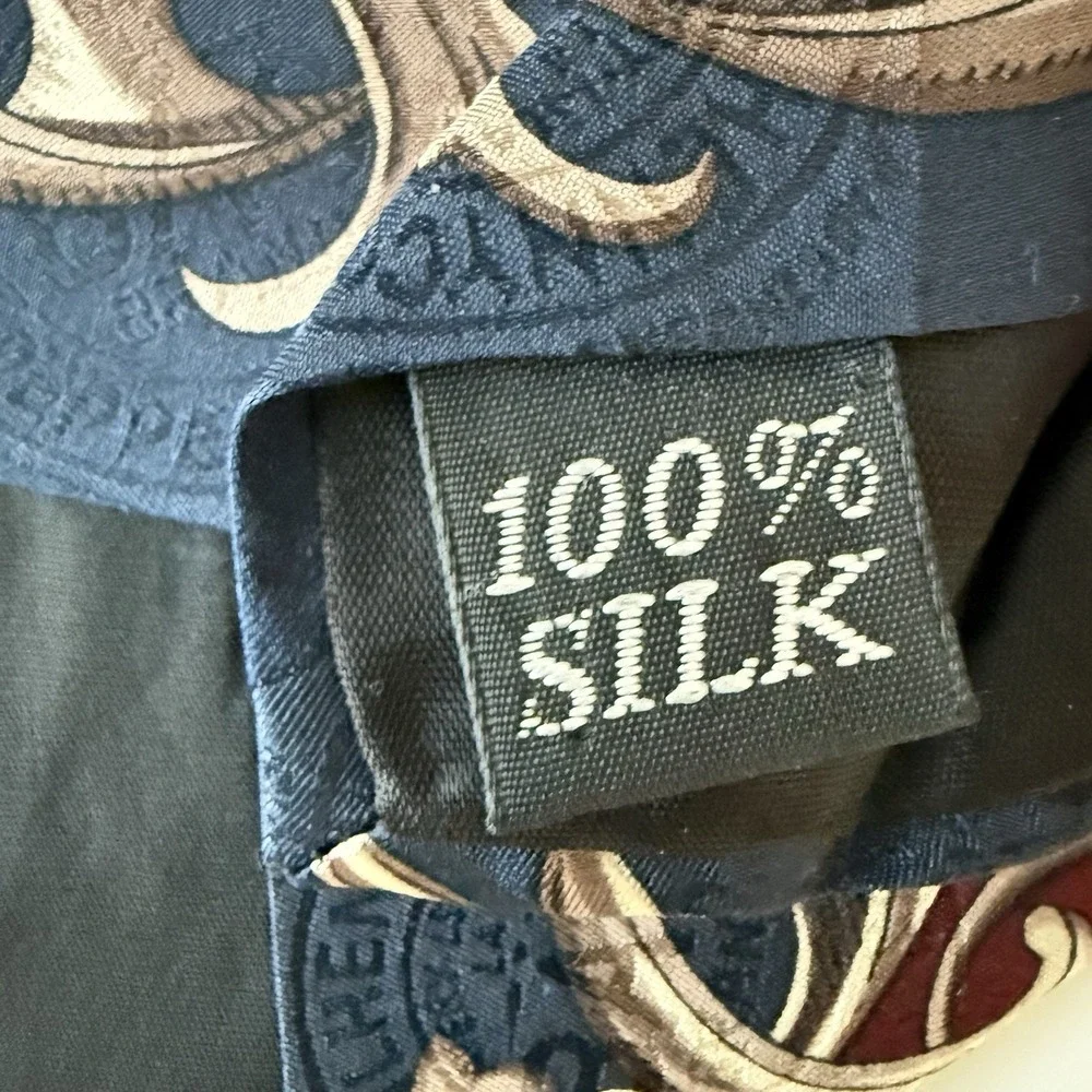 Vintage‎ Tobasco Tie Men's Silk Whimsical Travel Preppy Louisiana